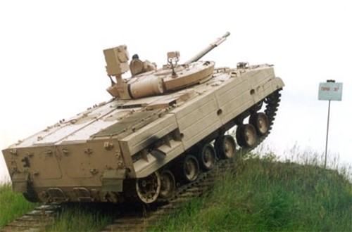 Lo phien ban moi, khung xe chien dau bo binh BMP-3 Nga-Hinh-3